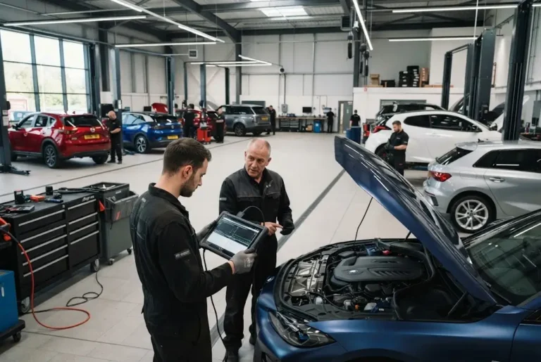 Manufacturer servicing with connected vehicle diagnostics in the UK