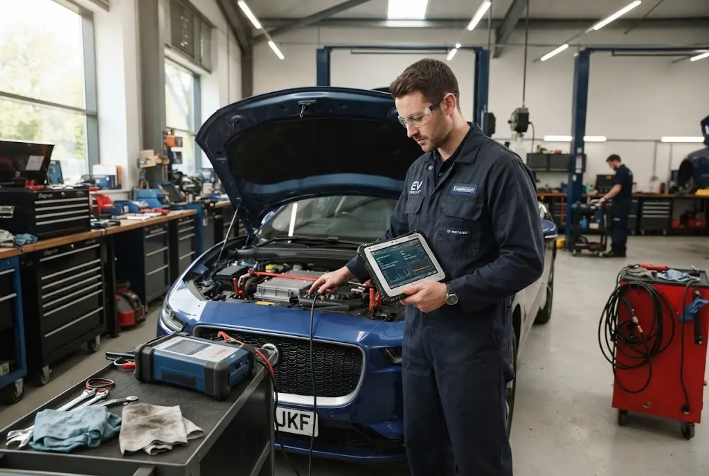 auto battery service using AI battery diagnostics and health monitoring