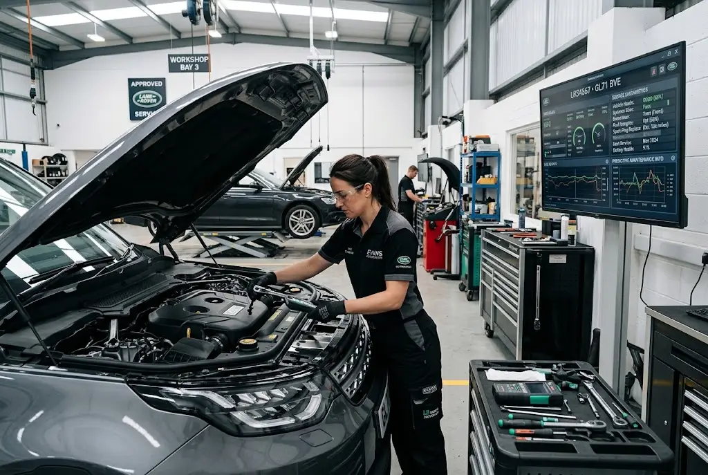 AI-powered car servicing with predictive maintenance and digital vehicle diagnostics