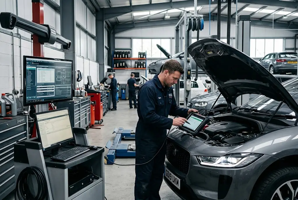 AI-powered vehicle maintenance with predictive diagnostics and remote monitoring