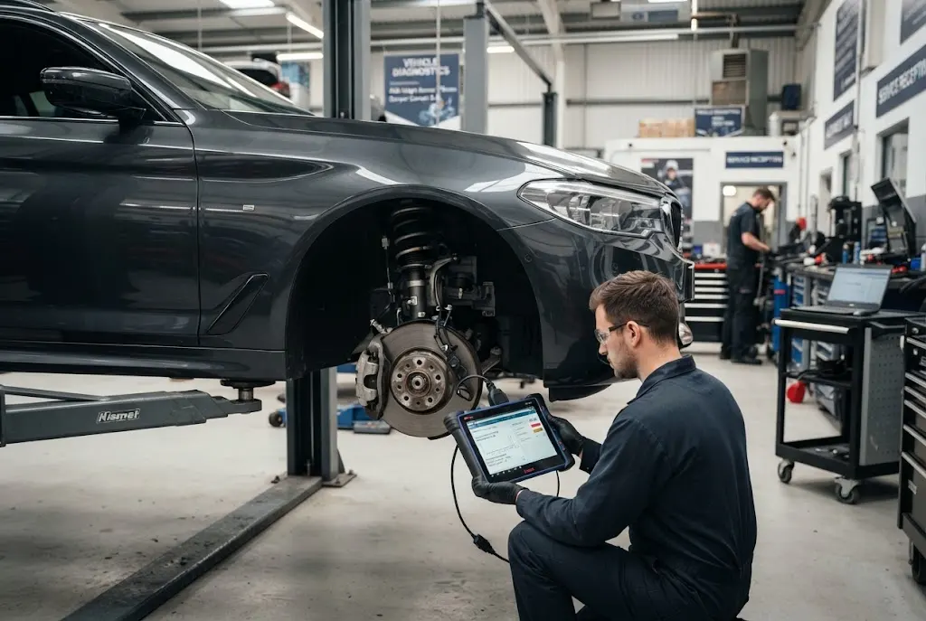 Suspension repair using adaptive suspension diagnostics