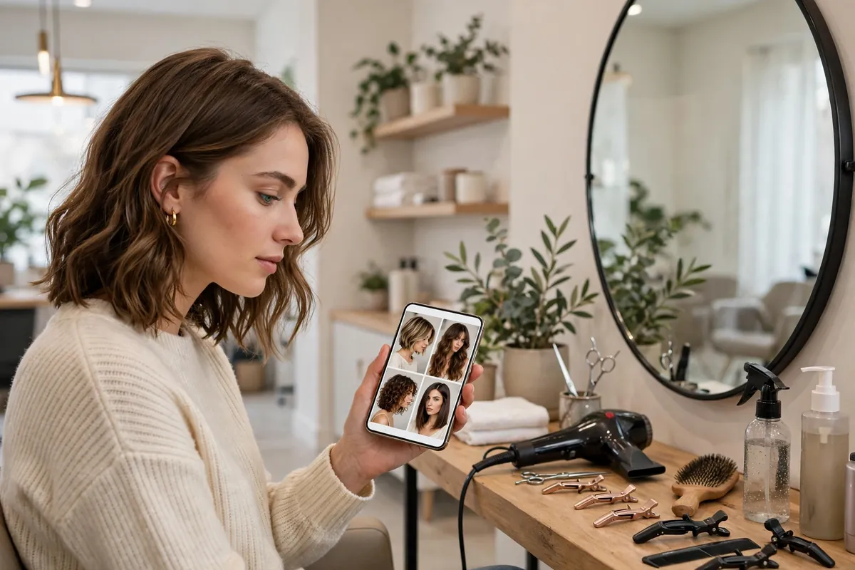 AI hairstyle technology UK guide